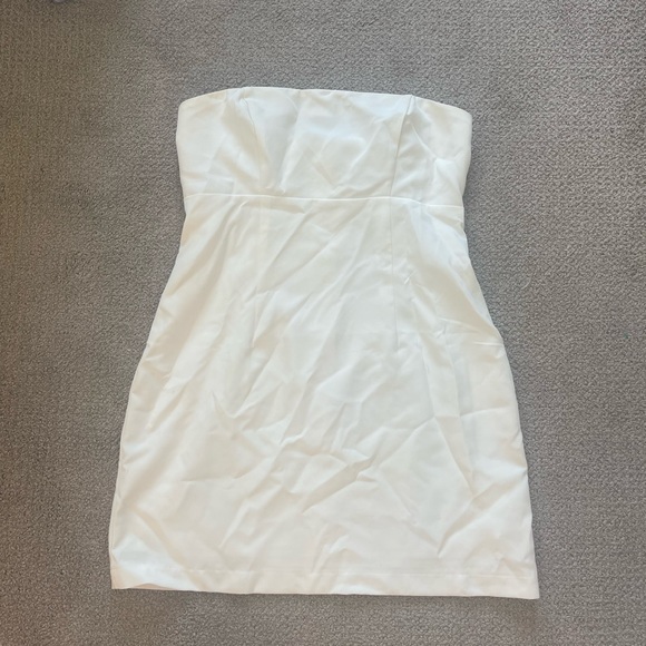 ShowPo Sharmiel Removable Straps Mini Dress in Ivory - Picture 6 of 10